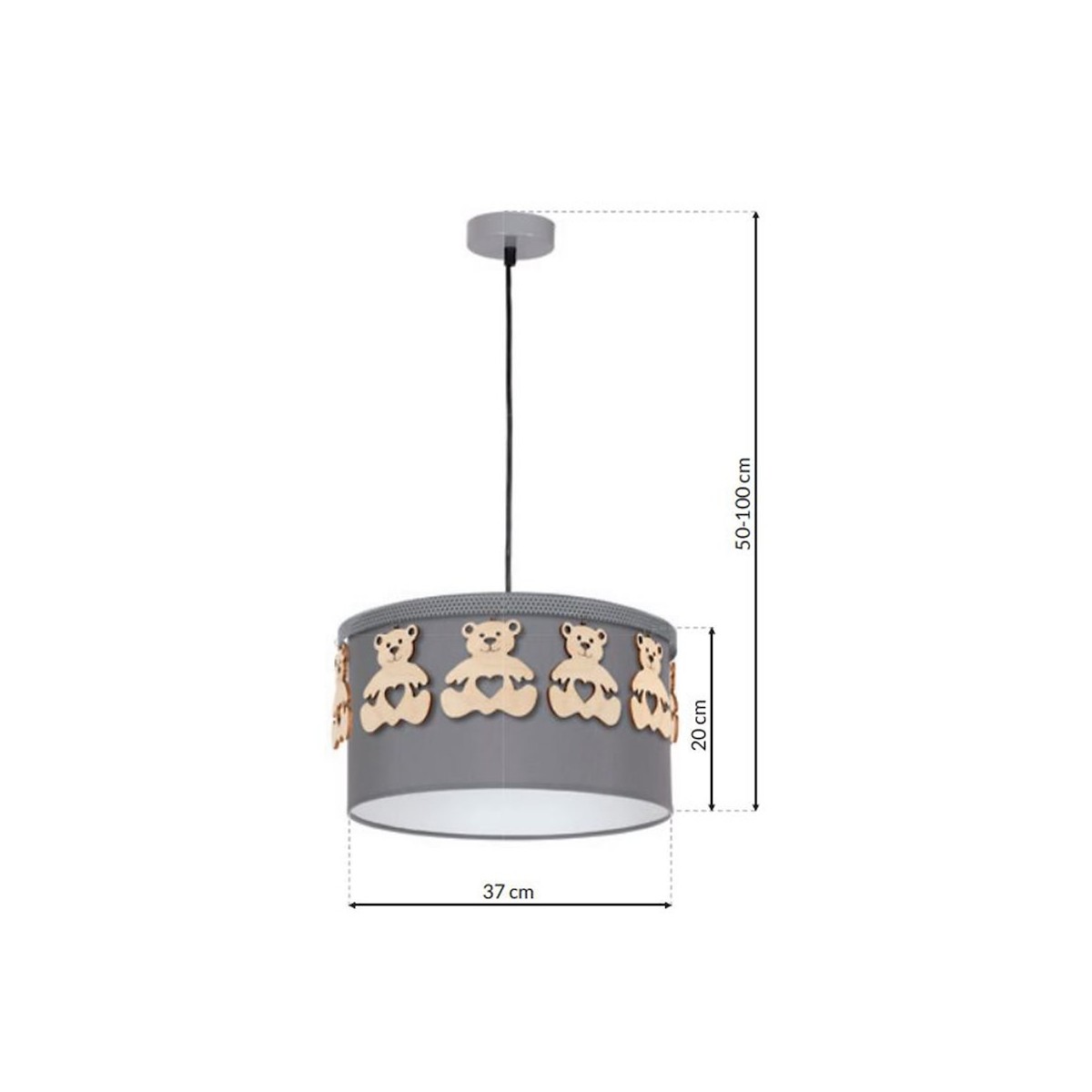Lampa wisząca MIŚ 1xE27