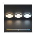 Plafon Hugo 12-18-24W 3CCT IP54 Czarny