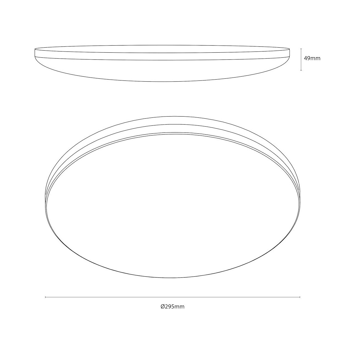 Plafon Hugo 12-18-24W 3CCT IP54 Czarny