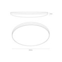 Plafon Hugo 16-24-32W 3CCT IP54 Czarny