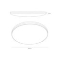 Plafon Hugo 21-32-42W 3CCT IP54 Czarny