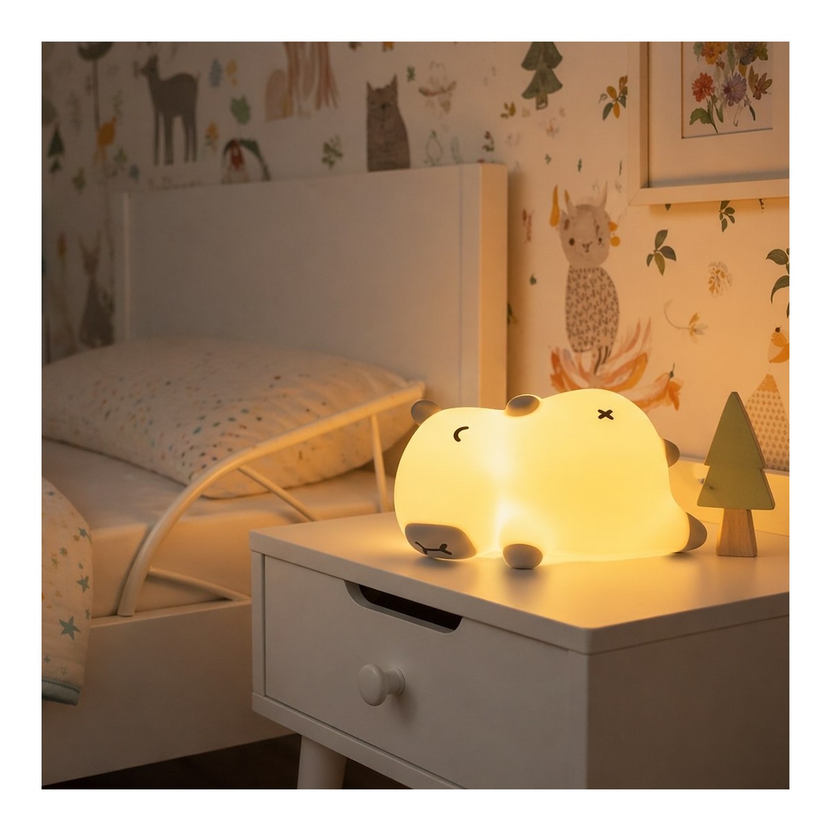 Lampka nocna LED chrapiąca Kapibara