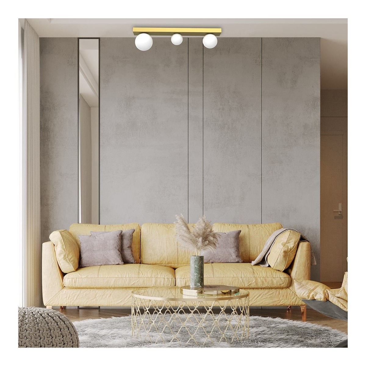 Lampa sufitowa BIBIONE GOLD 3xG9