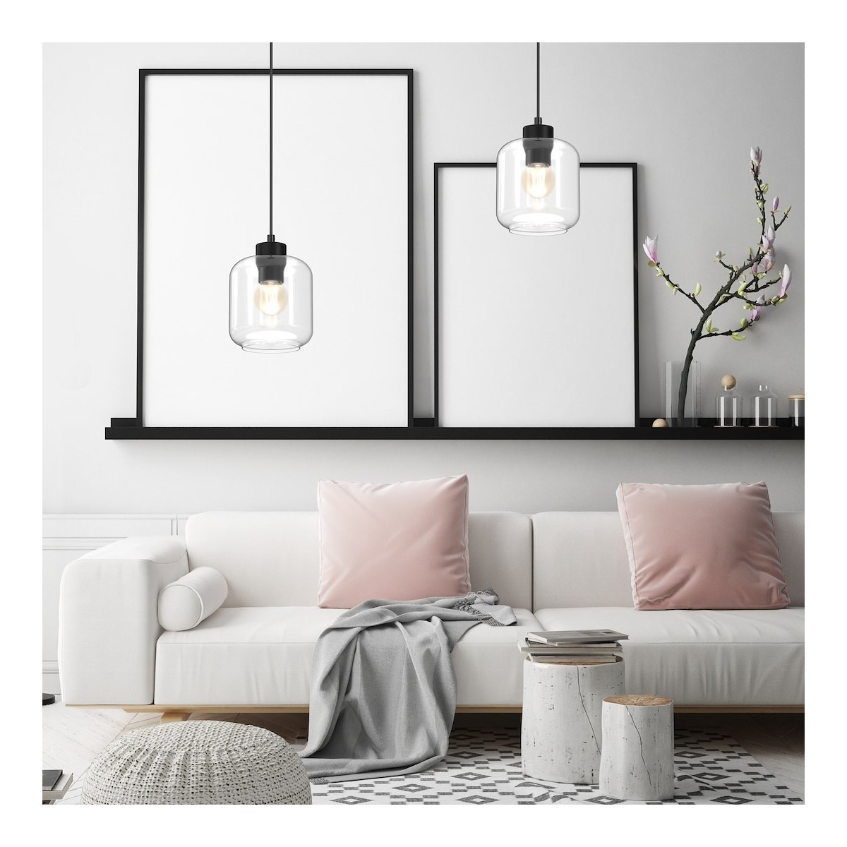 Lampa wisząca SOMBRA CLEAR 1xE27
