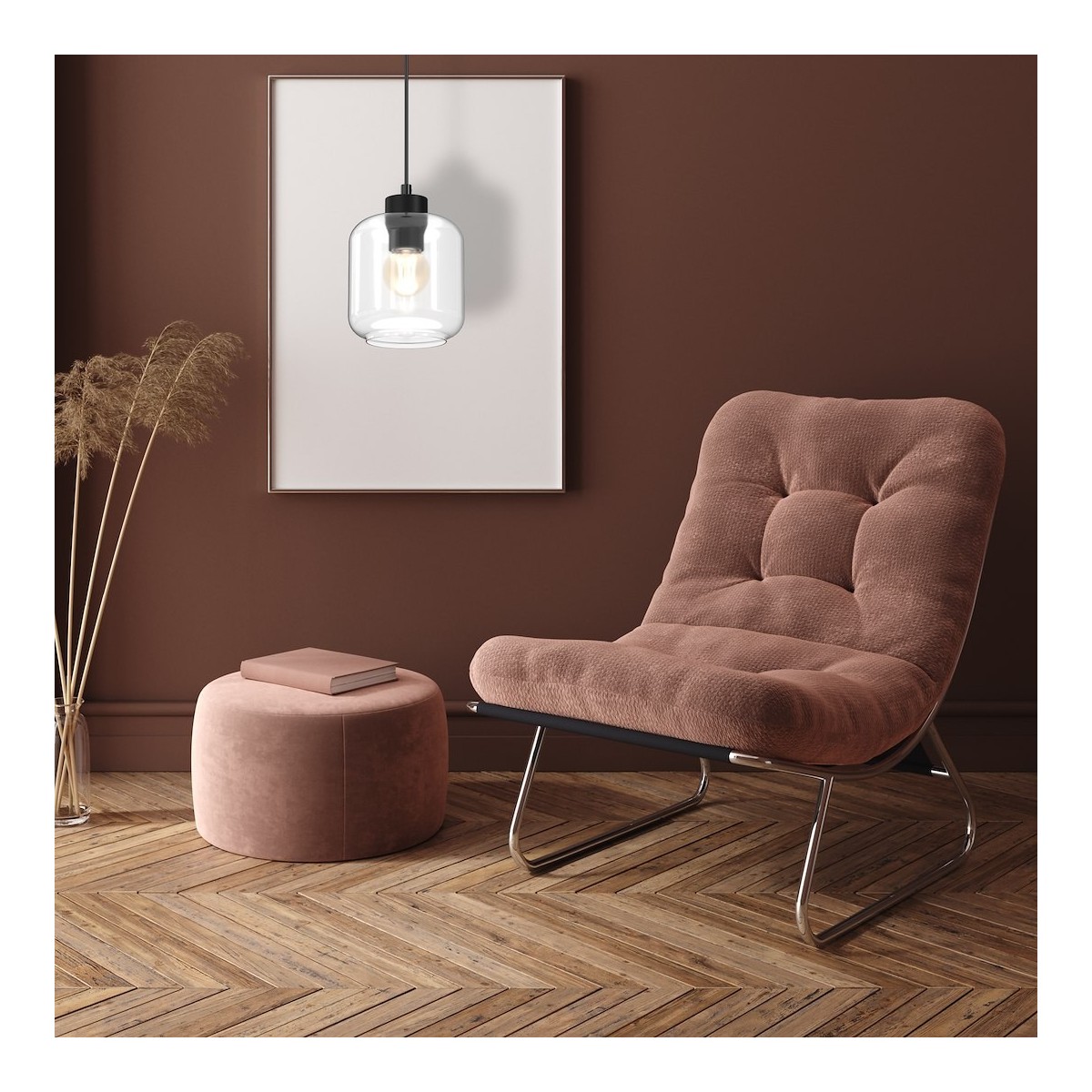 Lampa wisząca SOMBRA CLEAR 1xE27