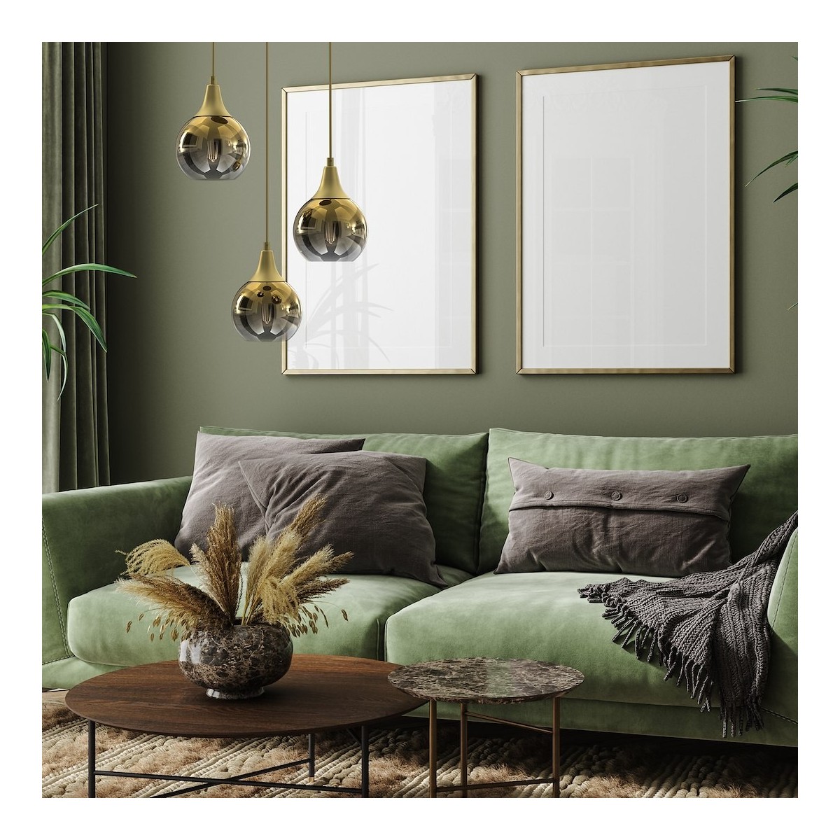 Lampa wisząca MONTE GOLD 3xE27