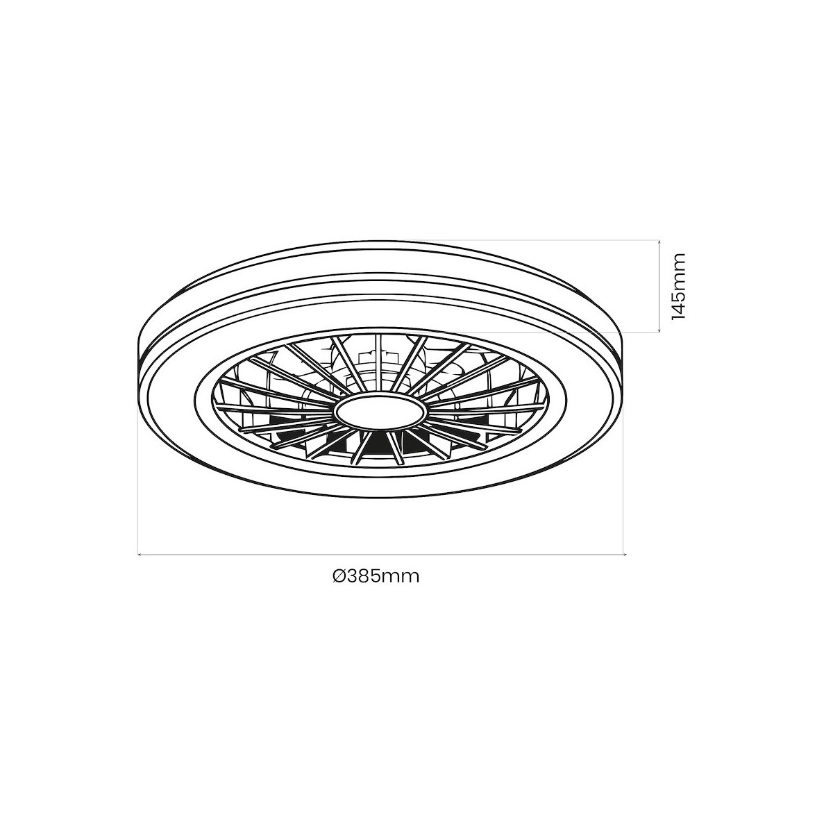 Lampowentylator Blast 24W LED + 15W