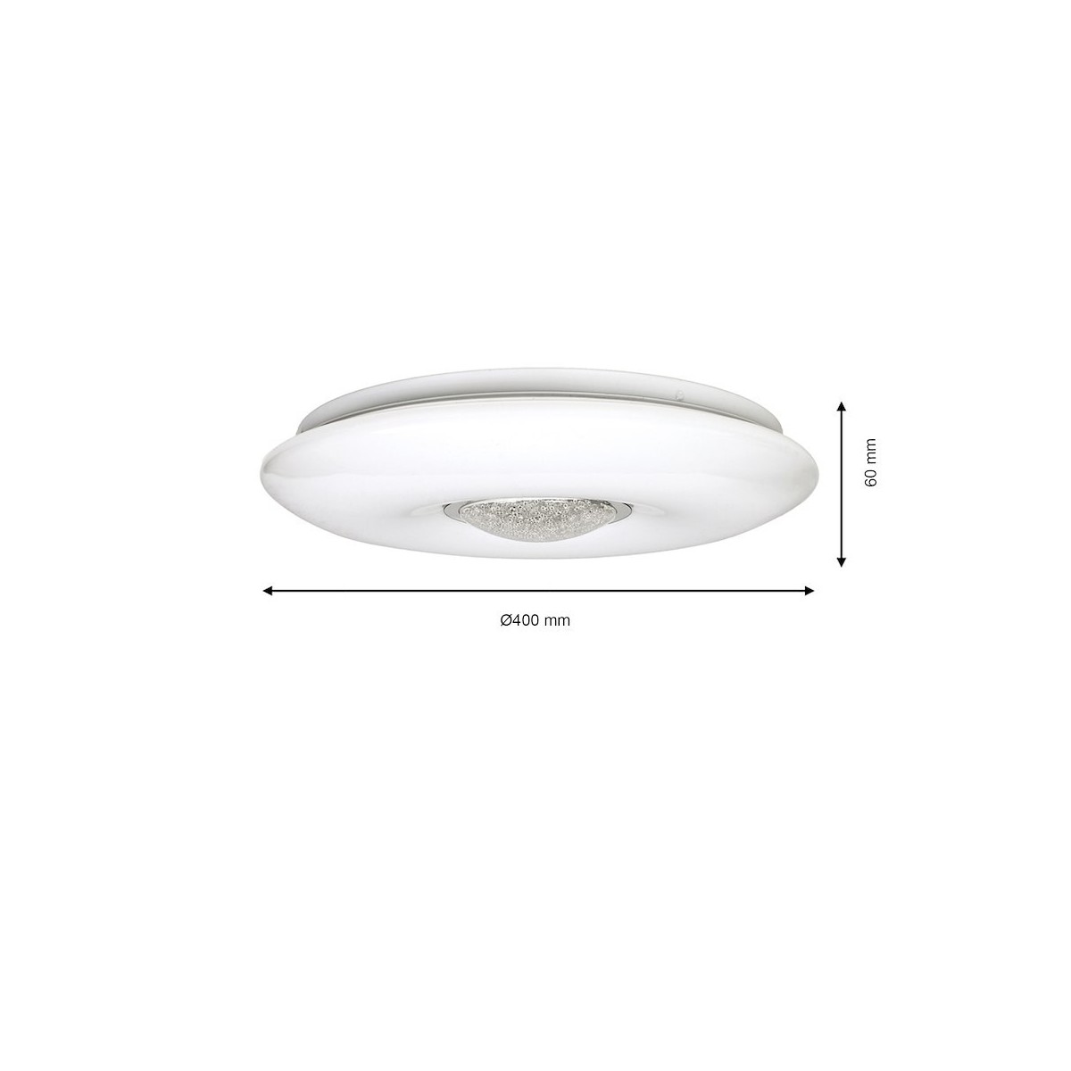 Plafon VELA 24W LED O400 mm Ściemnialny+ Pilot