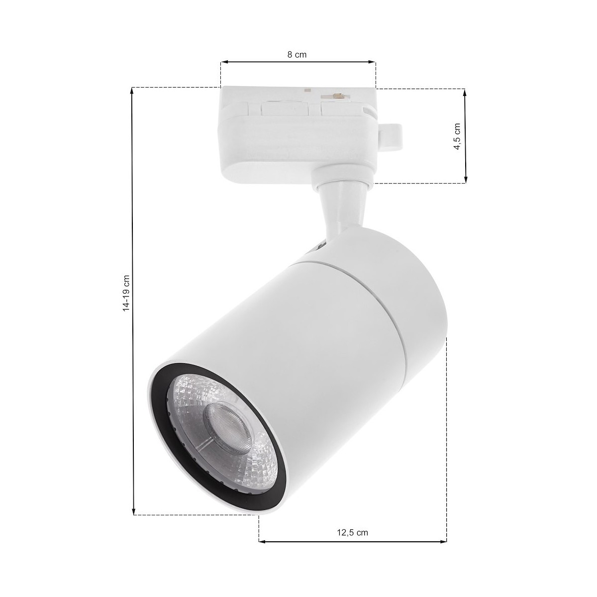 Lampa Sufitowa Track Light 12W LED 3000K Biały